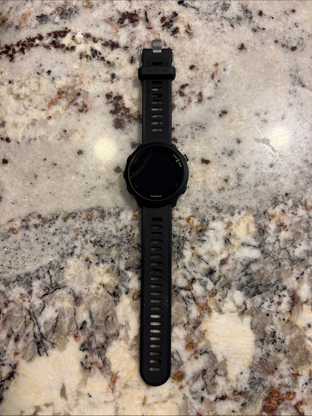 Garmin Black Sports GPS 55 Smartwatch with Silicone Band